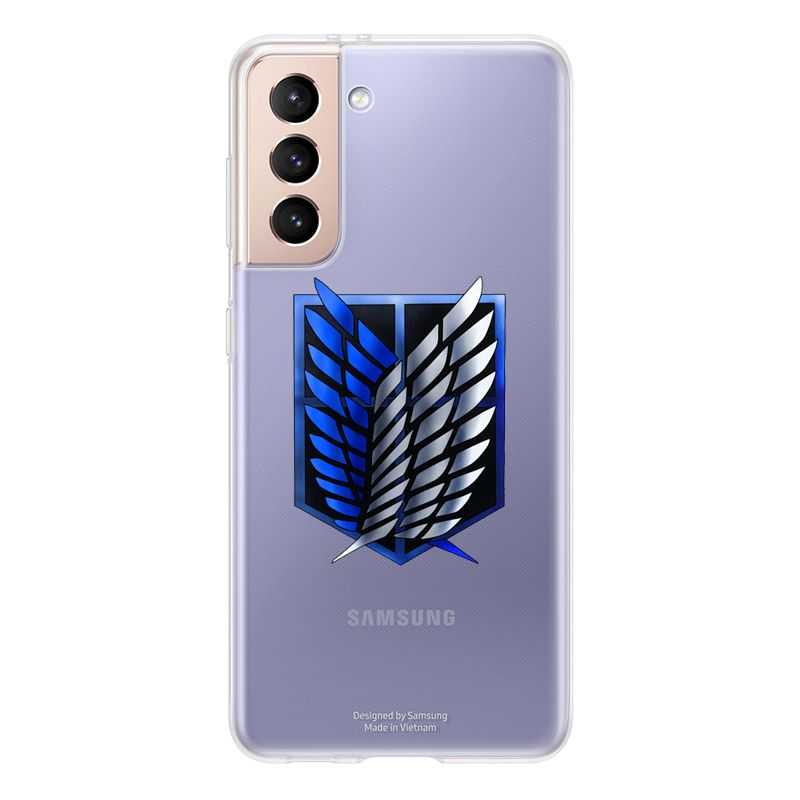 Coque Transparente Pour Samsung Galaxy S21 Attaque Titan Logo