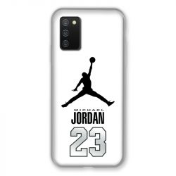 Coque Pour Samsung Galaxy A02S Jordan 23 Blanc