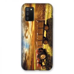 Coque Pour Samsung Galaxy A02S Agriculture Tracteur Color