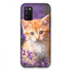 Coque Pour Samsung Galaxy A02S Chat Violet