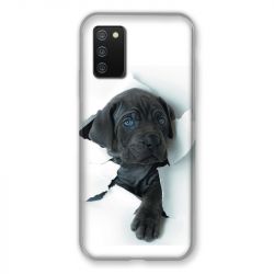 Coque Pour Samsung Galaxy A02S Chien Noir