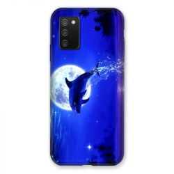 Coque Pour Samsung Galaxy A02S Dauphin Lune