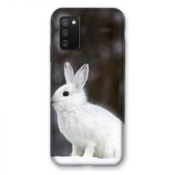 Coque Pour Samsung Galaxy A02S Lapin Blanc