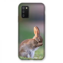 Coque Pour Samsung Galaxy A02S Lapin Marron