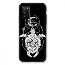 Coque Pour Samsung Galaxy A02S Animaux Maori Tortue Noir