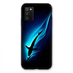 Coque Pour Samsung Galaxy A02S Requin Noir