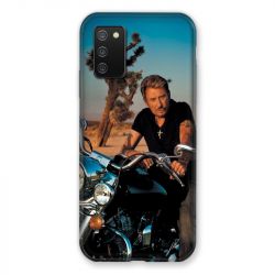 Coque Pour Samsung Galaxy A02S Johnny Hallyday Moto