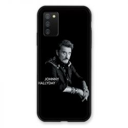 Coque Pour Samsung Galaxy A02S Johnny Hallyday Noir