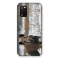 Coque Pour Samsung Galaxy A02S Chasse Sanglier Neige