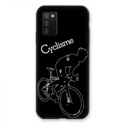Coque Pour Samsung Galaxy A02S Cyclisme Ombre Blanche