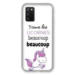 Coque Pour Samsung Galaxy A02S Decale Licornes