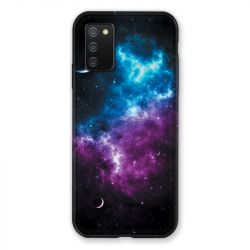 Coque Pour Samsung Galaxy A02S Univers Bleu Violet