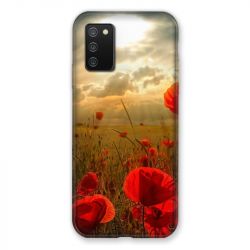 Coque Pour Samsung Galaxy A02S Fleur Coquelicot