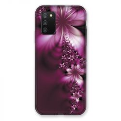 Coque Pour Samsung Galaxy A02S Fleur Violette Montante
