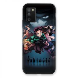 Coque Pour Samsung Galaxy A02S Manga Demon Slayer Noir