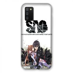 Coque Pour Samsung Galaxy A02S Manga SAO sword Art Online Blanc