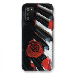 Coque Pour Samsung Galaxy A02S Musique Rose Piano