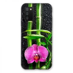 Coque Pour Samsung Galaxy A02S Orchidee Bambou