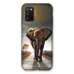 Coque Pour Samsung Galaxy A02S Savane Elephant Route