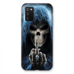Coque Pour Samsung Galaxy A02S Tete de Mort Doigt