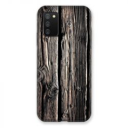 Coque Pour Samsung Galaxy A02S Texture Bois