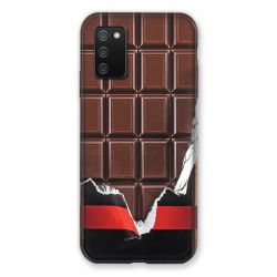 Coque Pour Samsung Galaxy A02S Trompe Oeil Chocolat