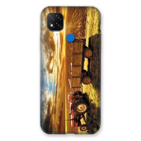 Coque Pour Xiaomi Redmi 9C Agriculture Tracteur Color
