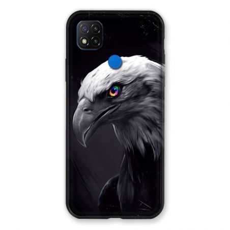 Coque Pour Xiaomi Redmi 9C Aigle Royal Noir