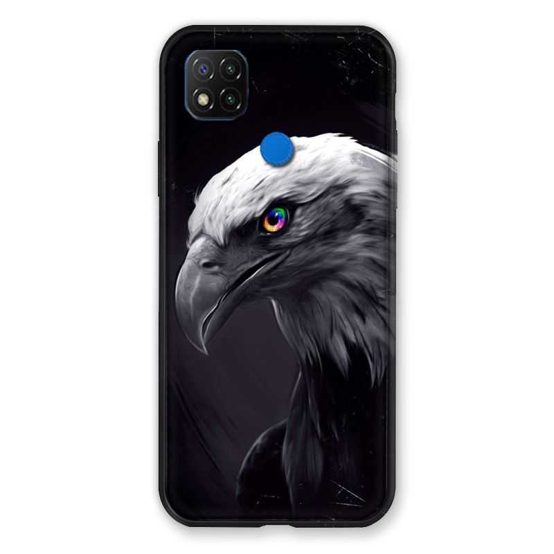 Coque Pour Xiaomi Redmi 9C Aigle Royal Noir