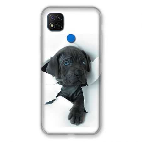 Coque Pour Xiaomi Redmi 9C Chien Noir