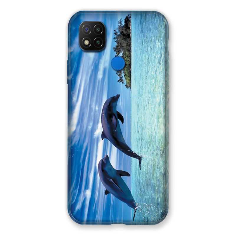Coque Pour Xiaomi Redmi 9C Dauphin Ile
