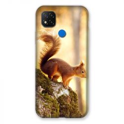 Coque Pour Xiaomi Redmi 9C Ecureuil Bois