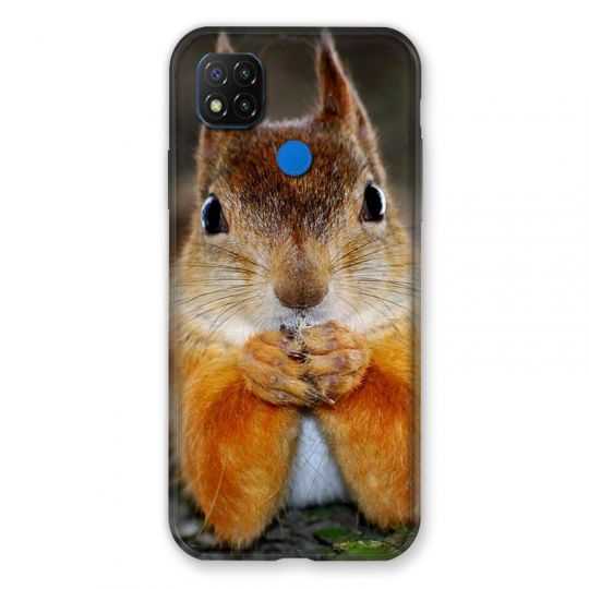 Coque Pour Xiaomi Redmi 9C Ecureuil Face