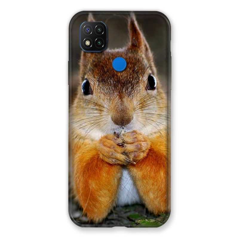Coque Pour Xiaomi Redmi 9C Ecureuil Face
