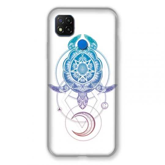 Coque Pour Xiaomi Redmi 9C Animaux Maori Tortue Color
