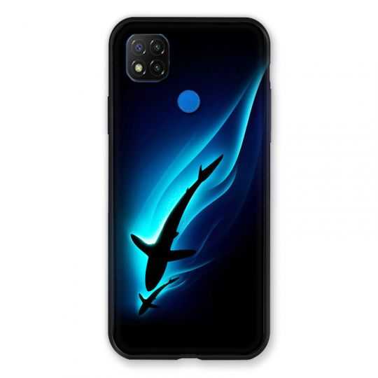 Coque Pour Xiaomi Redmi 9C Requin Noir