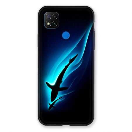 Coque Pour Xiaomi Redmi 9C Requin Noir