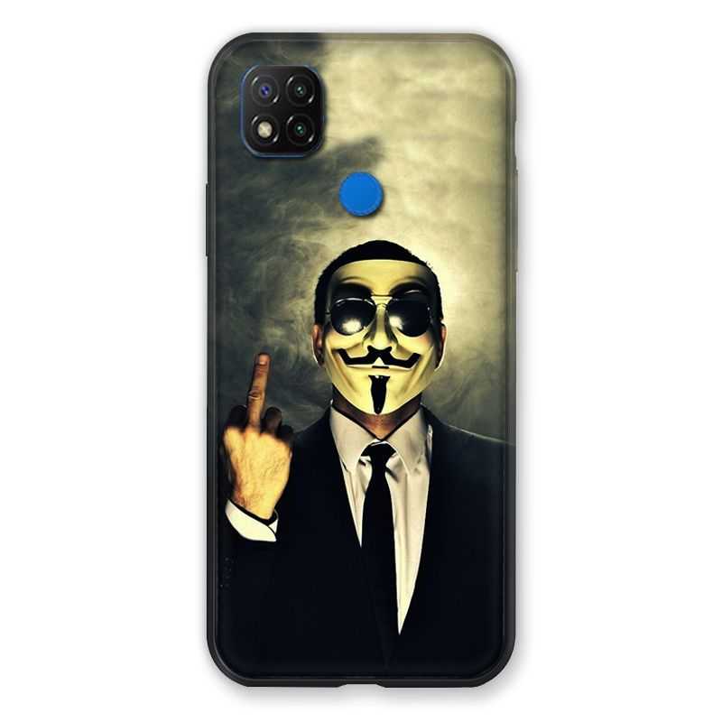 Coque Pour Xiaomi Redmi 9C Anonymous Doigt