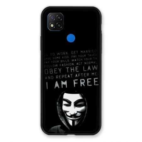 Coque Pour Xiaomi Redmi 9C Anonymous I am free
