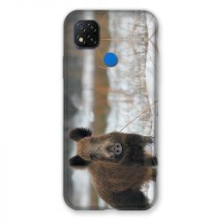 Coque Pour Xiaomi Redmi 9C Chasse Sanglier Neige