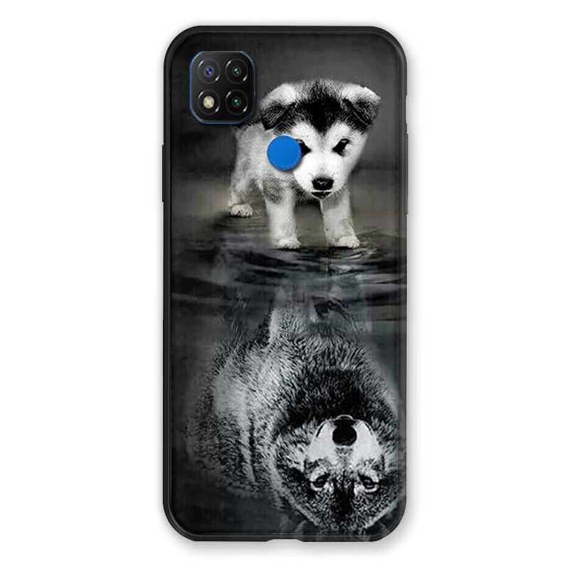 Coque Pour Xiaomi Redmi 9C Chien Reflet