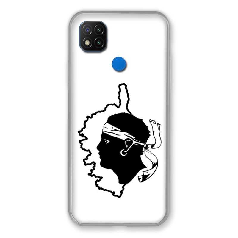 Coque Pour Xiaomi Redmi 9C Corse Blanc