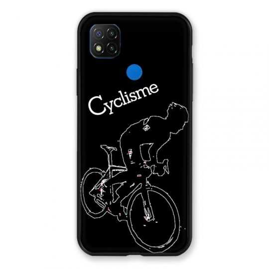 Coque Pour Xiaomi Redmi 9C Cyclisme Ombre Blanche
