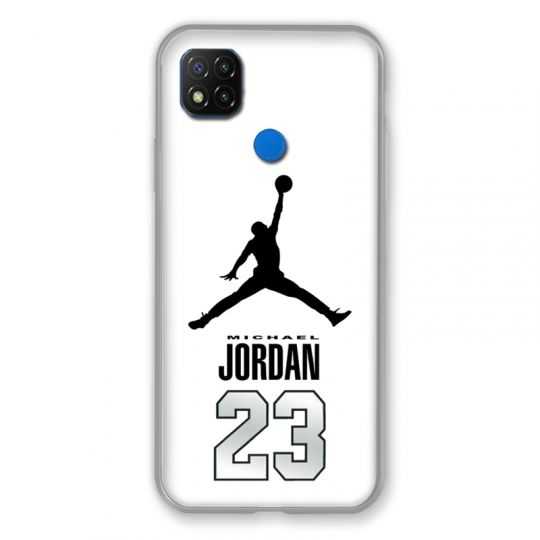 Coque Pour Xiaomi Redmi 9C Jordan 23 Blanc