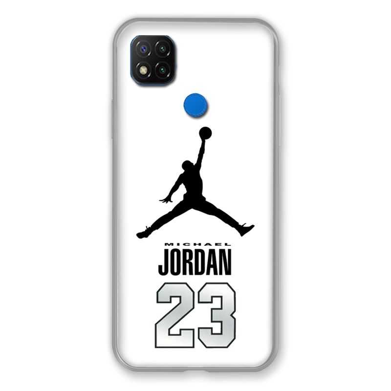 Coque Pour Xiaomi Redmi 9C Jordan 23 Blanc