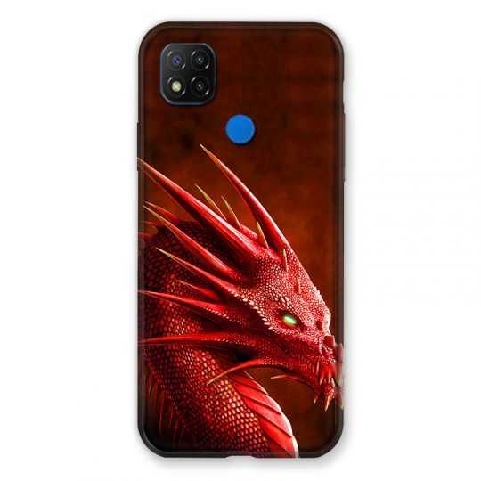 Coque Pour Xiaomi Redmi 9C Dragon Rouge