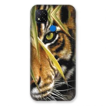 Coque Pour Xiaomi Redmi 9C Oeil Tigre