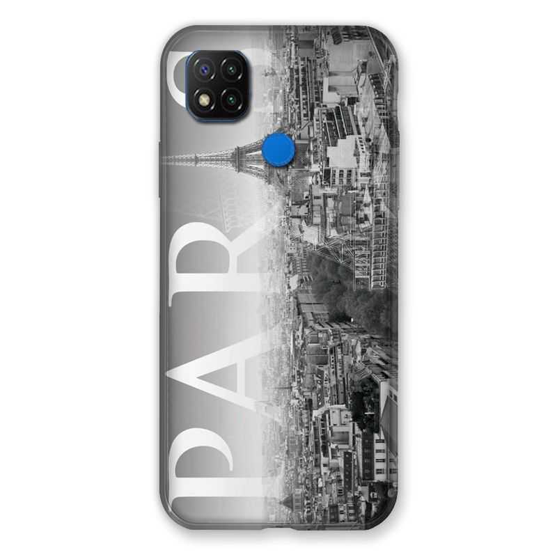 Coque Pour Xiaomi Redmi 9C France Paris Vintage