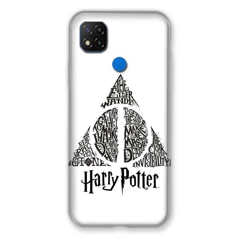Coque Pour Xiaomi Redmi 9C WB License Harry Potter Triangle Blanc