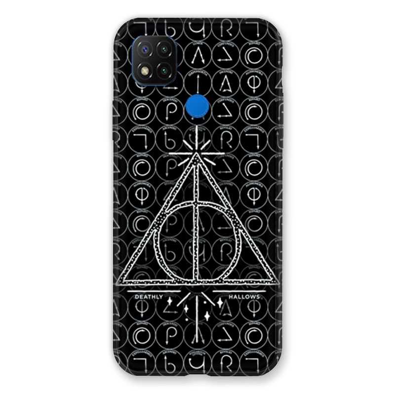 Coque Pour Xiaomi Redmi 9C WB License Harry Potter Triangle noir